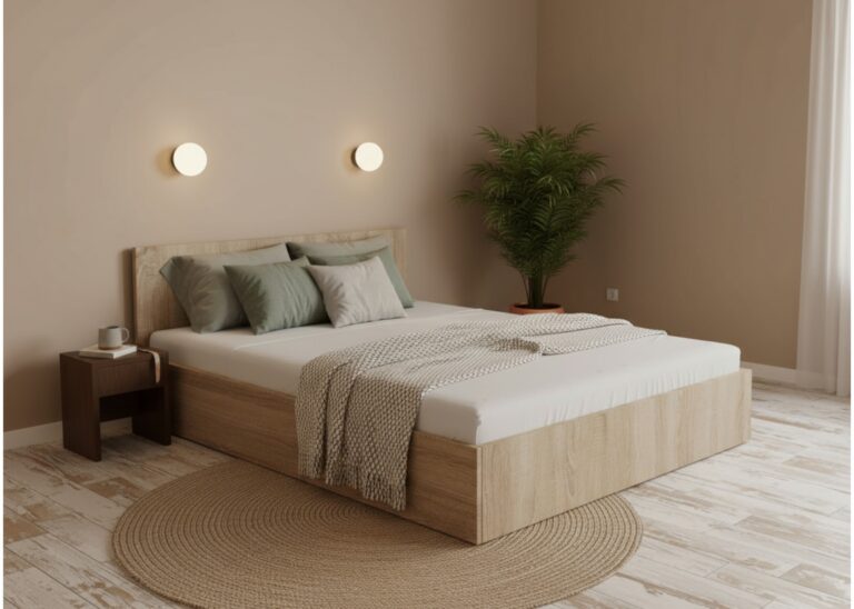 Брачен Кревет Мокан сонома за душек 160/200