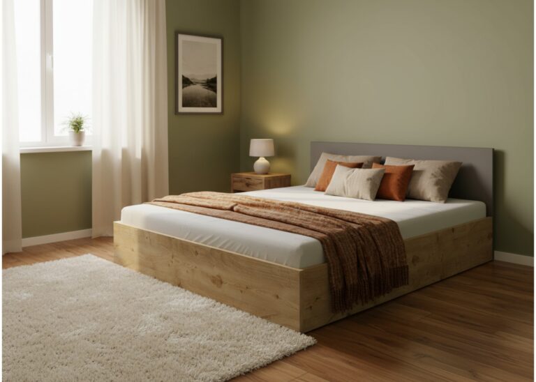 Брачен кревет Бомар атлантик-антрицит за душек 140/200