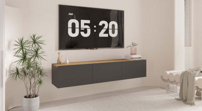 ТВ Комода за на ѕид Аспен антрицит