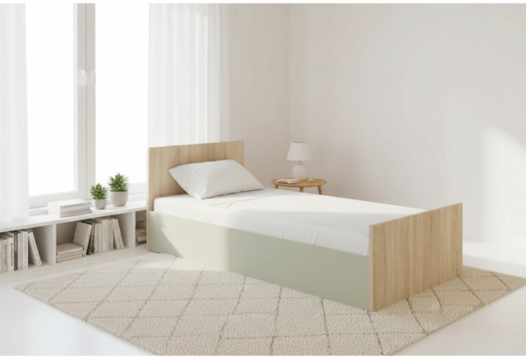 Единечен кревет Кенон минт за душек 90/200