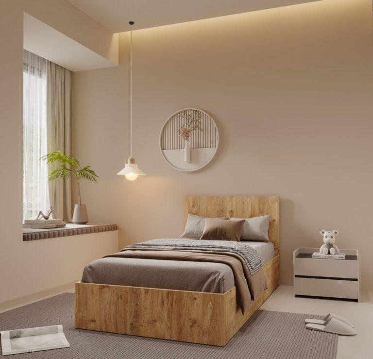 Единечен Кревет Коман атлантик за душек 90/200